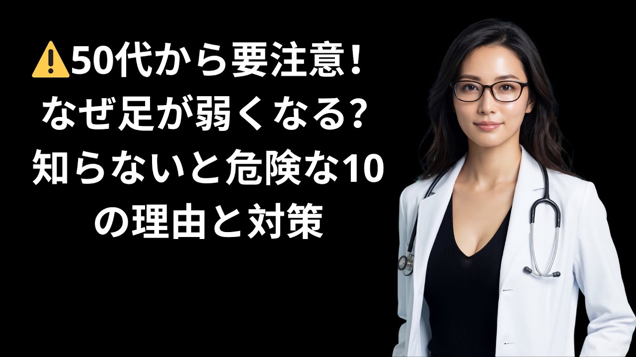 🦵50代以降に脚力が落ちる本当の原因10選｜今日から始める改善法
