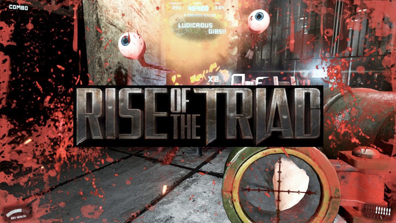 Rise of the Triad E1L4 SEMILUDICROUS Settings 1080p HD Gameplay