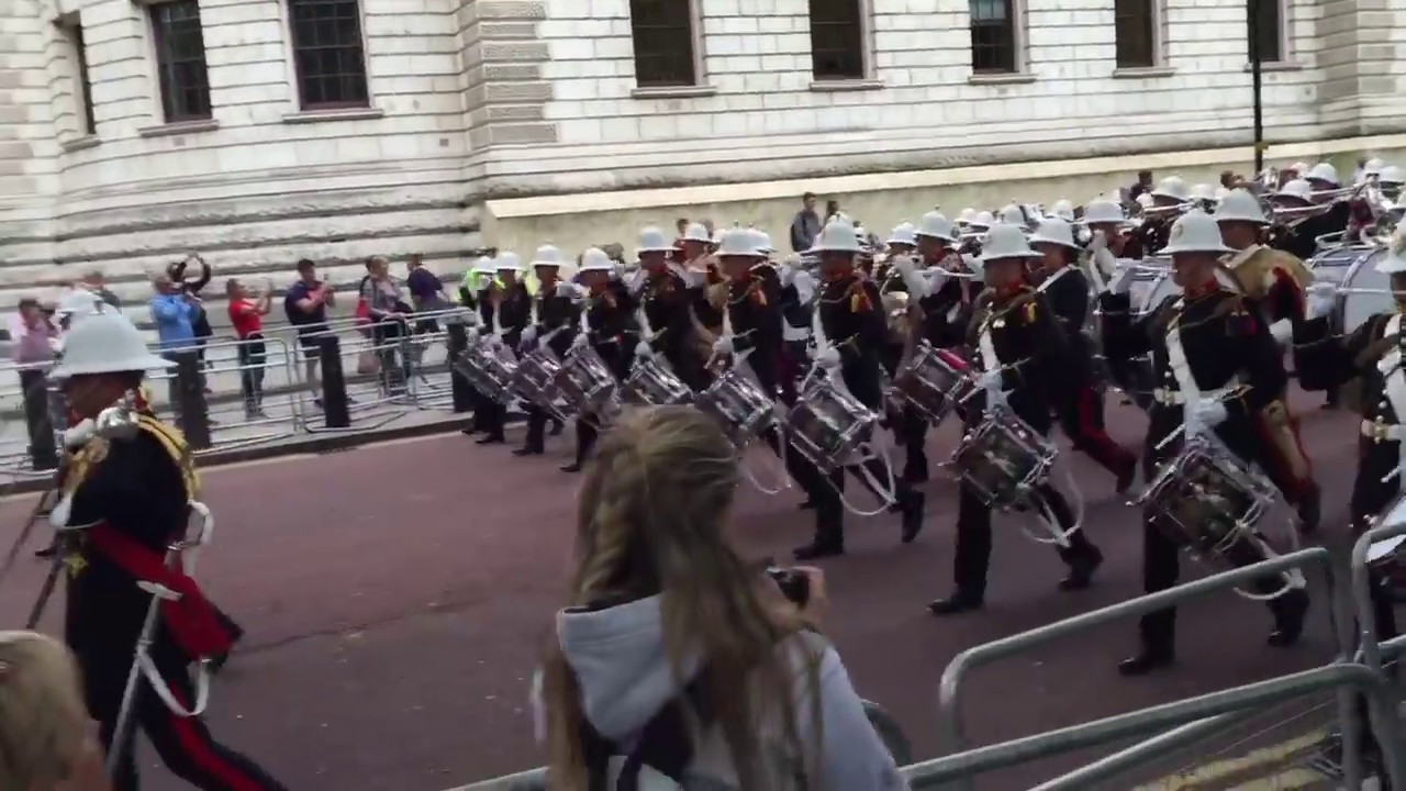 Royal Marines massed bands March to beating retreat 2016