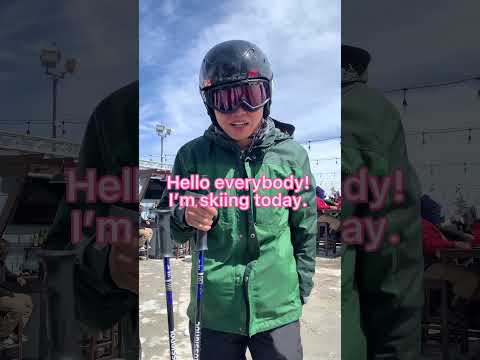 On the slope, ready to bump into who?