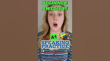 Practice Swedish Speaking - A1 Beginner Level | Easy Questions 🇸🇪✨