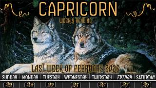 Capricorn 💥YOUR LIFE IS CHANGING IN A MAJOR WAY💥Sun 22nd Thru Sat 28th Feb  2026 Weekly Reading