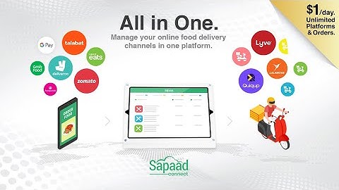 Sapaad Connect - All your online order channels in one powerful system
