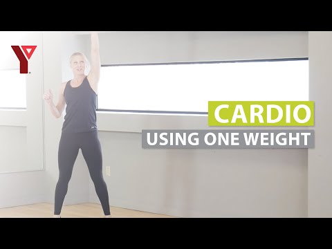A different take on your cardio workout! Grab just one single weight, and get ready!
