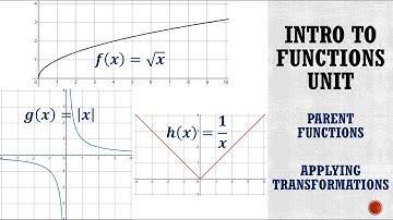 Intro to Functions - Unit 1 (Gr 11 Functions Course)