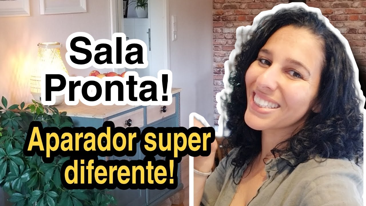 SALA PRONTA | Marido fez um móvel retrô | DECORAÇÃO SIMPLES E ACONCHEGANTE | Alemanha