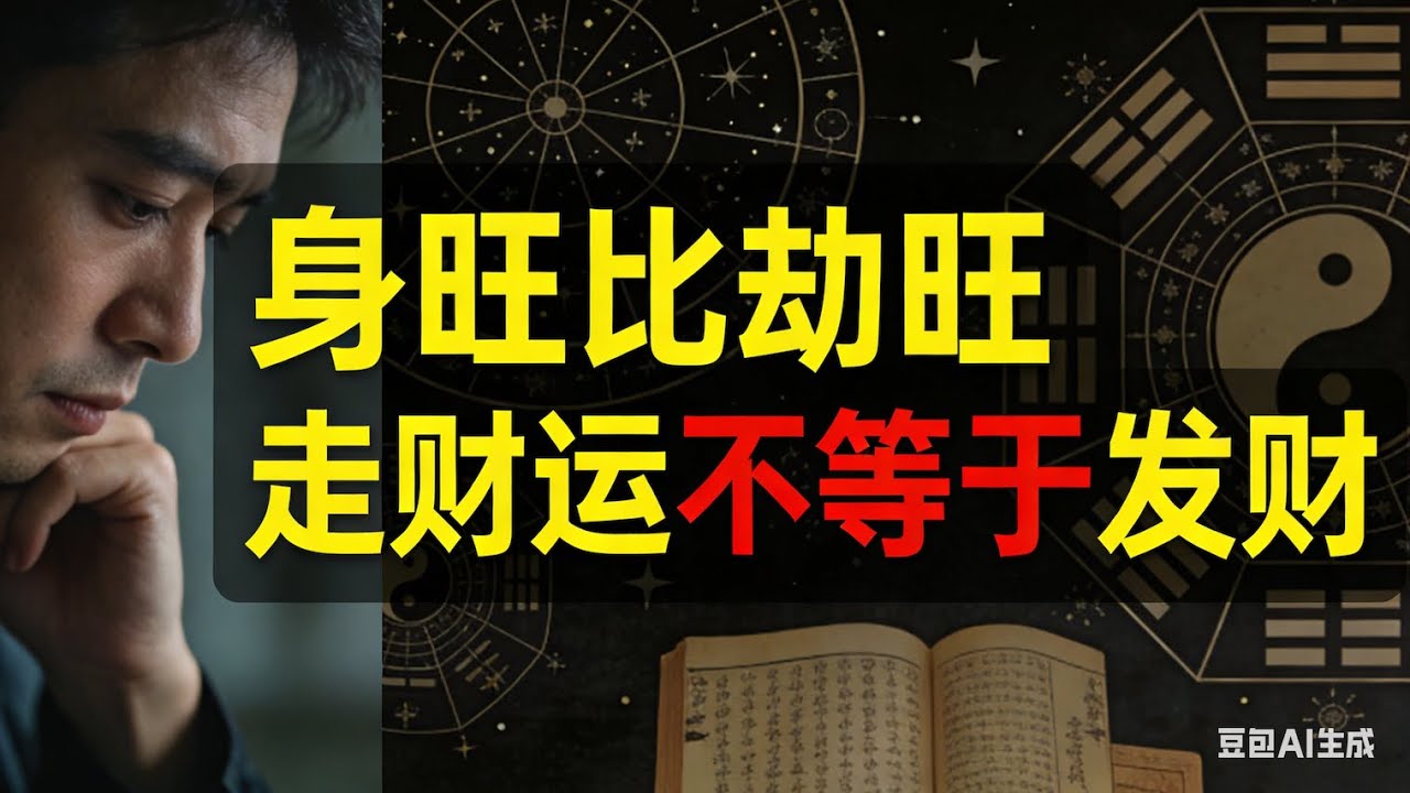 身旺比劫旺走财运，发财是需要条件的， 你知道吗？