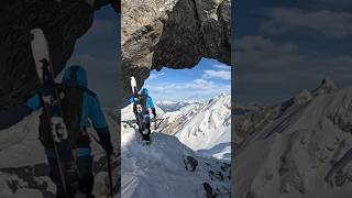 SHORT Trou de la Mouche Combe de Grand Crêt aller-retour depuis les Confin Bornes Aravis Ski