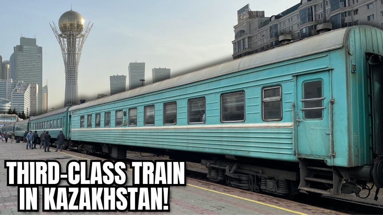 Inside a 3rd Class Train in Kazakhstan from Astana to Karaganda