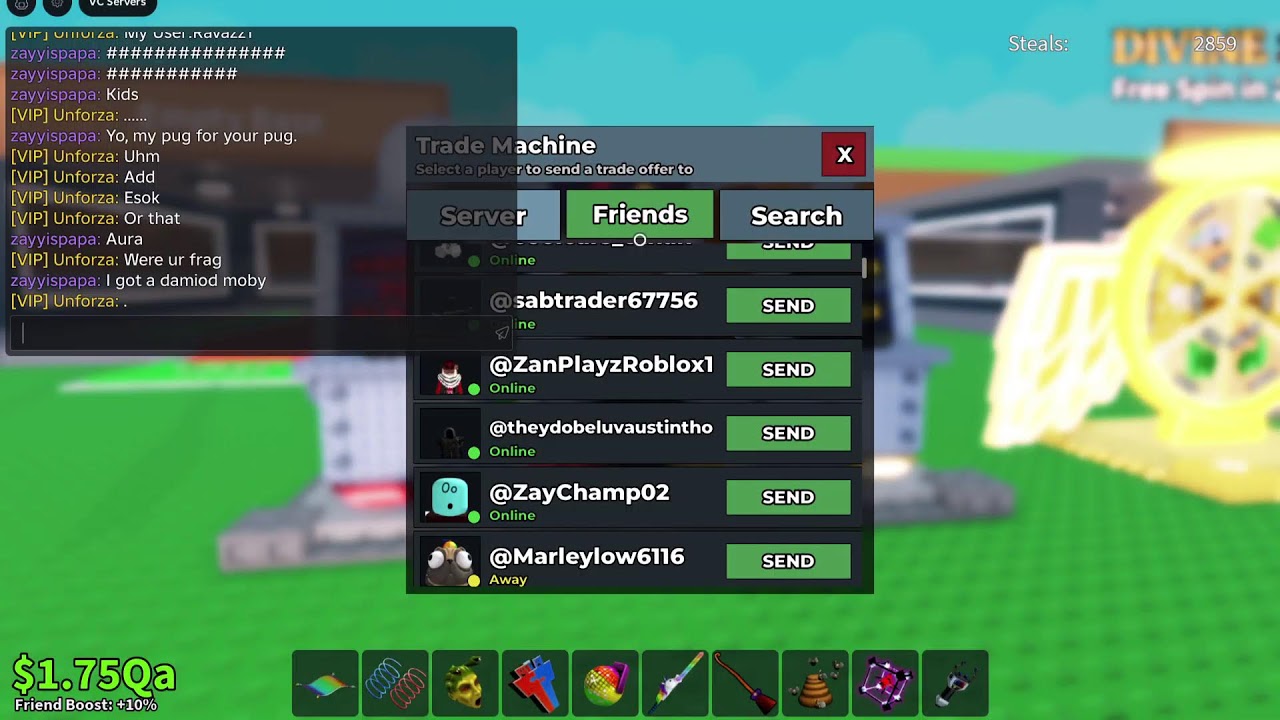 TRADING IN SAB (using trading mechien only)