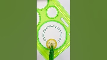 Mesmerizing Spirograph Art | Satisfying & Creative Spiral Pattern  #satisfying #statifying #diy