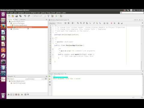 How to create a new project java on netbeans