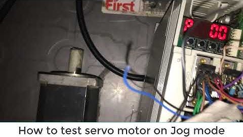 Mitsubishi Servo Drive & Motor MR-J2S-20A to run jog mode | Mitsubishi drive | servo wiring