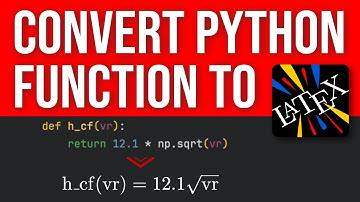 Boost Your Productivity: Convert Python functions in LaTeX effortlessly