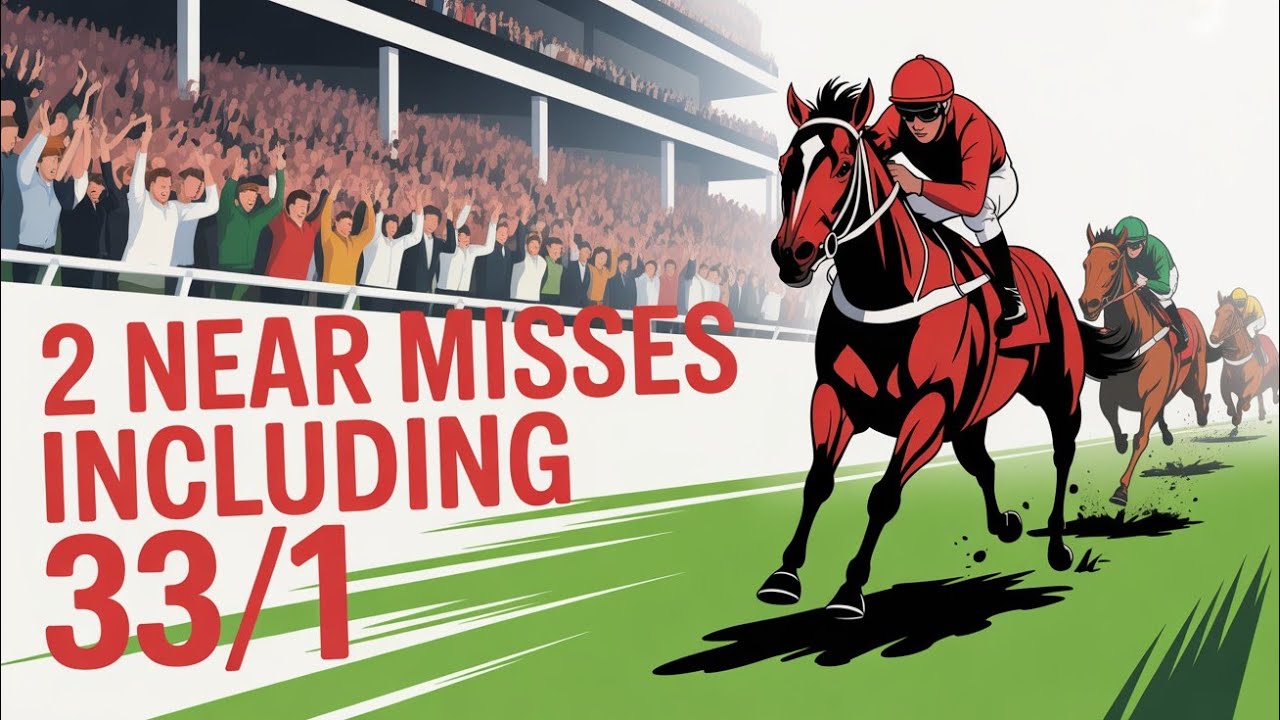  2 Near Misses today but 3 disappointing days now in a row!  We'll turn the tide