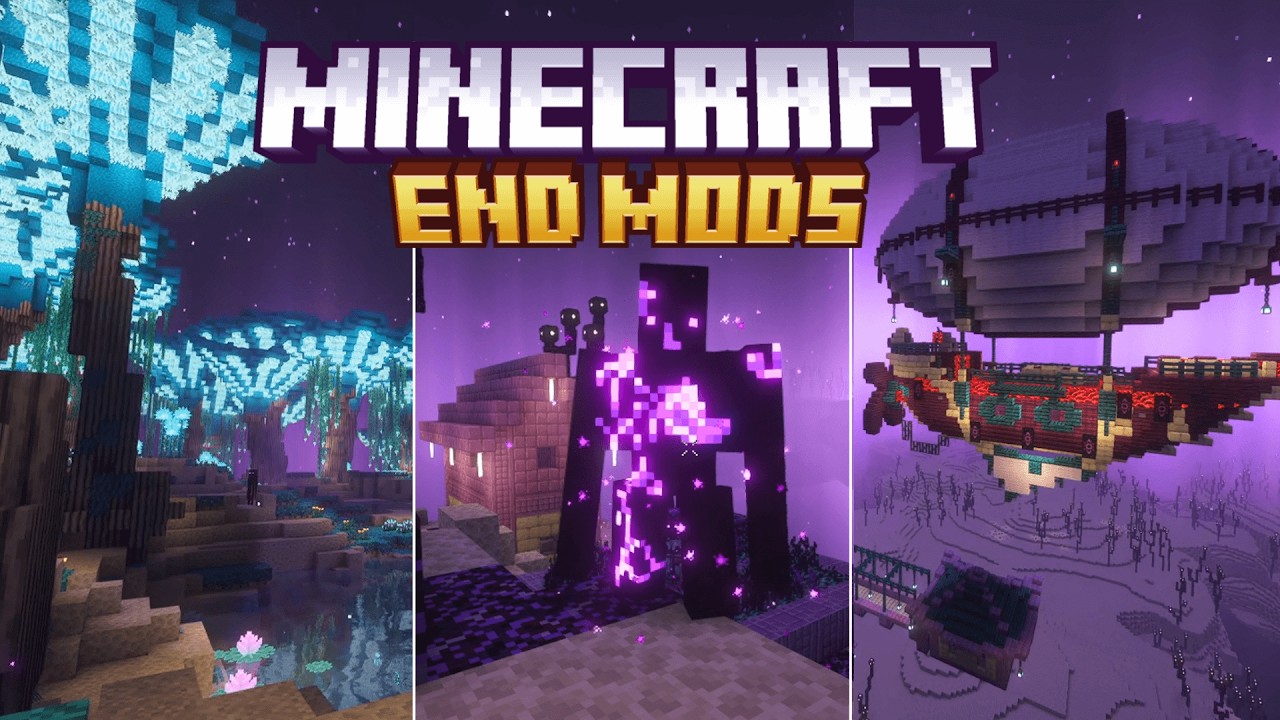 Top 9 Mods That COMPLETELY Change The End in Minecraft - YouTube