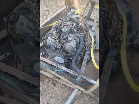 83' Oldsmobile 98 motor is home #generalmotors #mechanic #oldsmobile #diy #sbc #ebaymotors