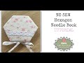 NO SEW Hexagon Needle Book - Step By Step Tutorial + FREE Template Download - TILDA STITCH A LONG