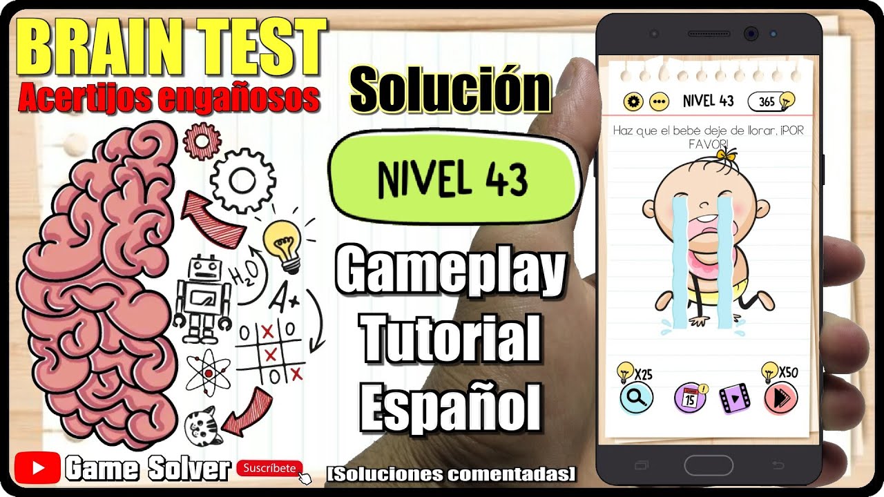 𝐁𝐑𝐀𝐈𝐍 𝐓𝐄𝐒𝐓 || SOLUCIÓN NIVEL 43 [🗣ESPAÑOL] ️ - YouTube