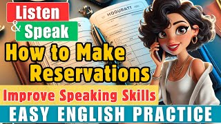 MAKING RESERVATIONS | Easy English Conversations Practice | Improve your English | Real Life Talk