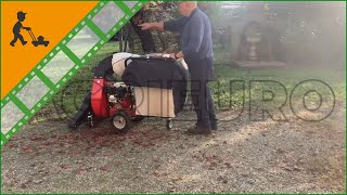 Benassi AF200SL Self-propelled Leaf Vacuum powered by Honda GX200 engine - Customer's video
