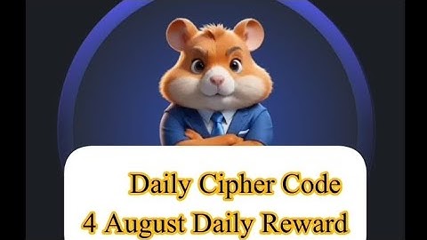 Hamster Kombat Daily Cipher Code [4 August Daily Reward Coins]