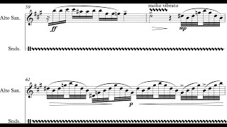 Xander Benham - Modus Operandi For Alto Saxophone And Tape 2019 Score-Video