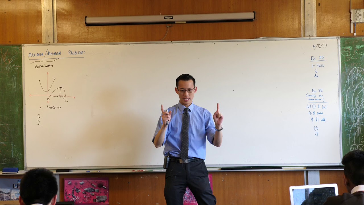 Maximum/Minimum with Quadratics (1 of 2: Axis of symmetry) maths is fun