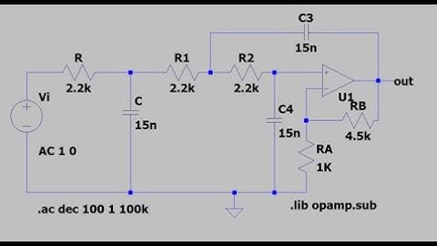 Design and simulation of 3rd order Butterworth Low Pass Filter using LTspice