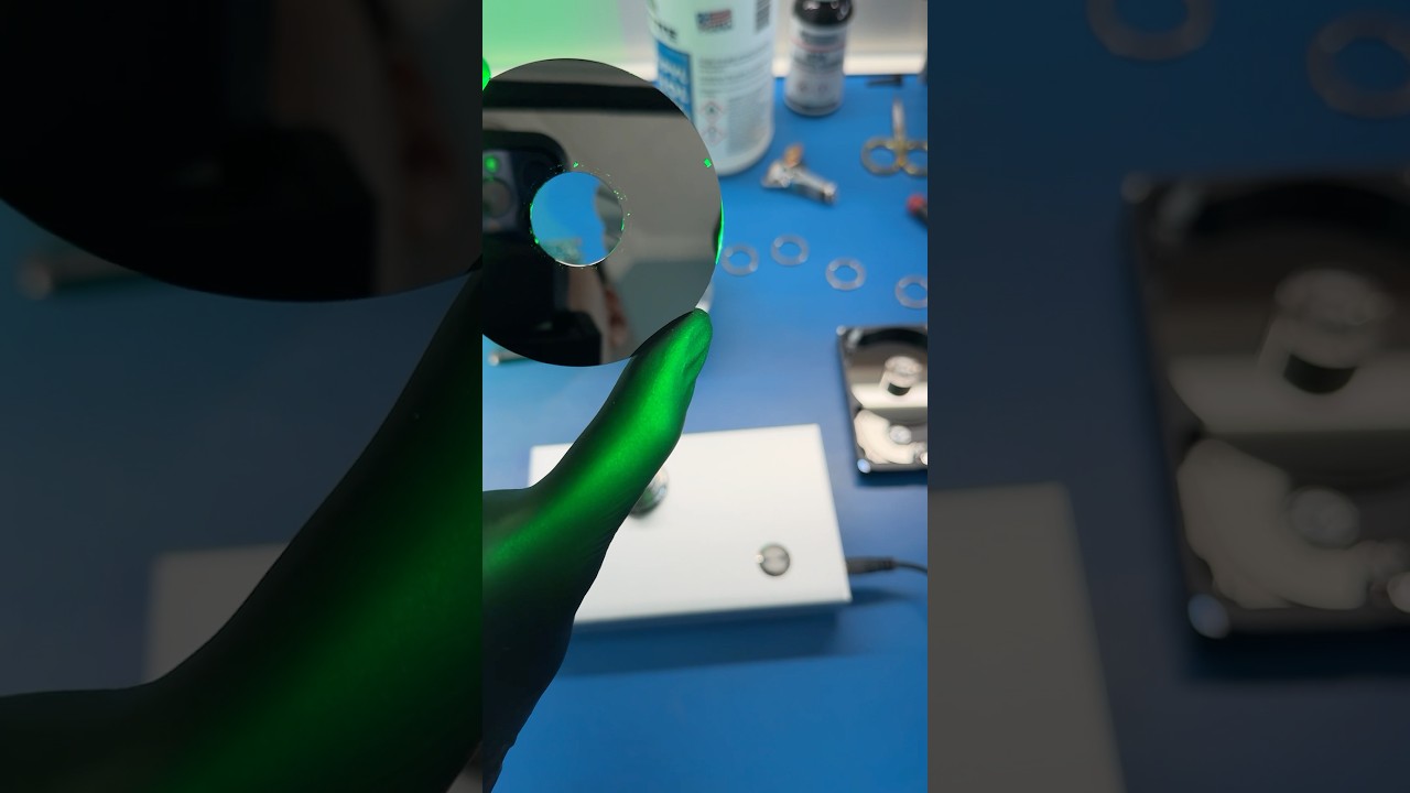 MDrepairs hard drive recovery on video - Dropped hard drive recovery - precision platter work