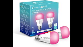 Kasa Smart WiFi LED Bulb Review 1000 Lumens Color Changing Setup and Features