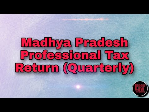 How to File Madhya Pradesh Professional Tax Return | Professional Tax | Compliance Talks