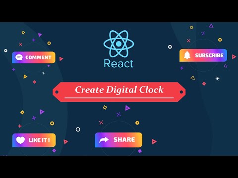 Create Digital Clock In ReactJs || React Project 2022