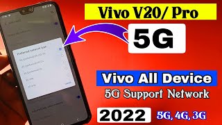 Vivo V20/ Pro Mein 5G Network Setting Kaise Kare 2022/ 5G Speed Sports Vivo All Device screenshot 4