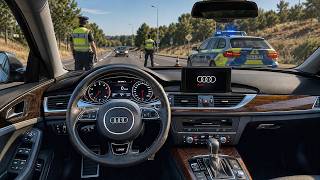 Realistic Car Simulator : Audi A6 C7 2022 Highway Driving POV screenshot 5