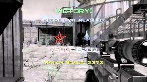 MW3 Quickscope Final Killcam