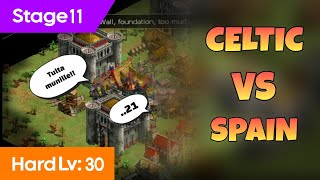 War of Conquest 3vs3 Arena (Android Game): Chapter.21 Stage11: Celtic VS Spain (Hard Lv:30) screenshot 3