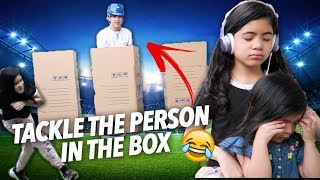 Tackle The Person In The Box Challenge | Ranz and Niana