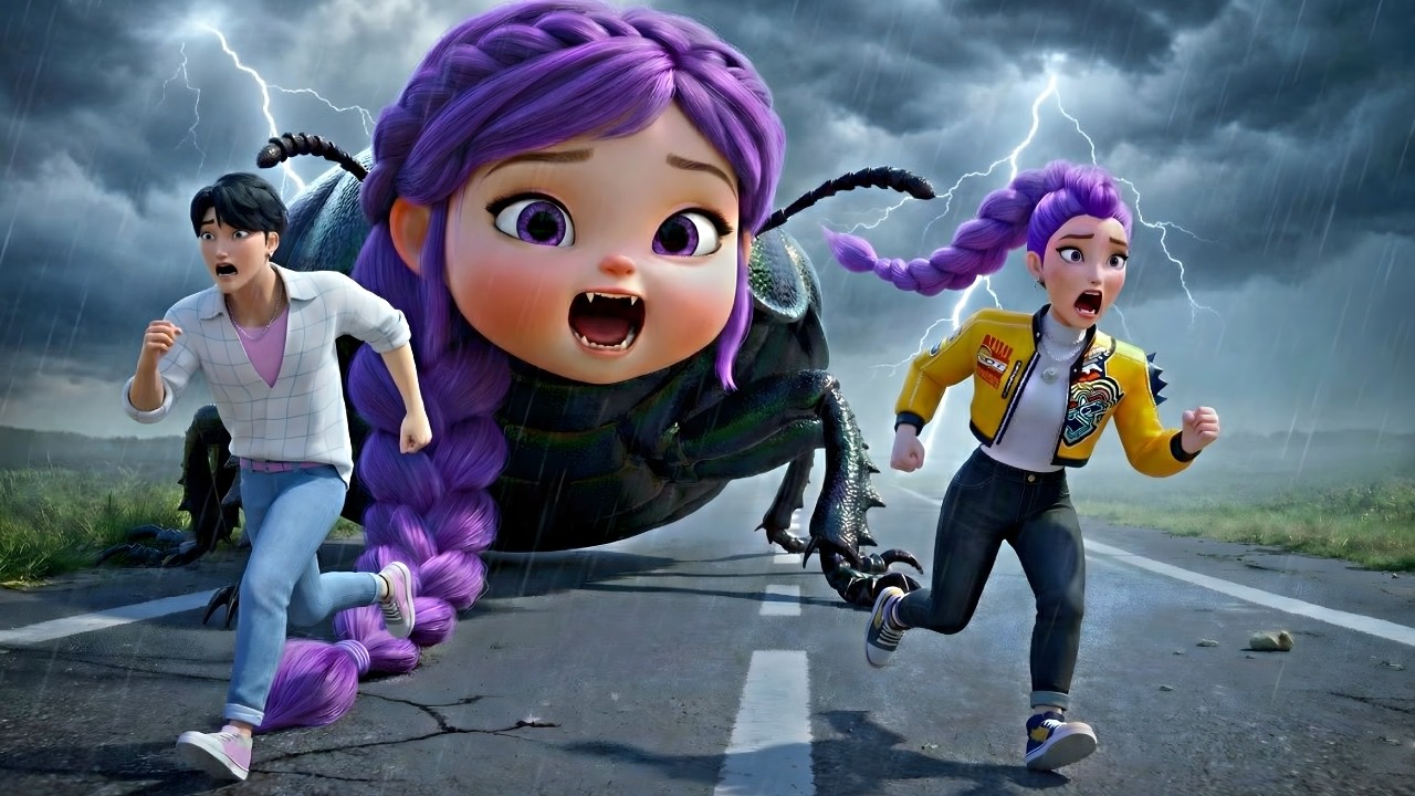 Baby Rumi Swallowed a Glowing Beetle...😱 Kpop Demon Hunters Animation