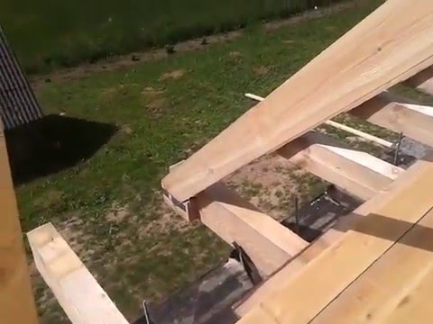 Мой дом из газобетона или как поставить стропила своими руками