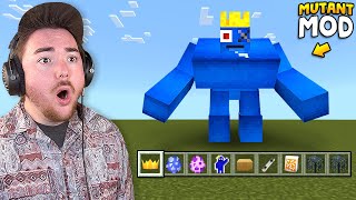 PLAYING THE MUTANT BLUE MINECRAFT MOD... (so amazing)