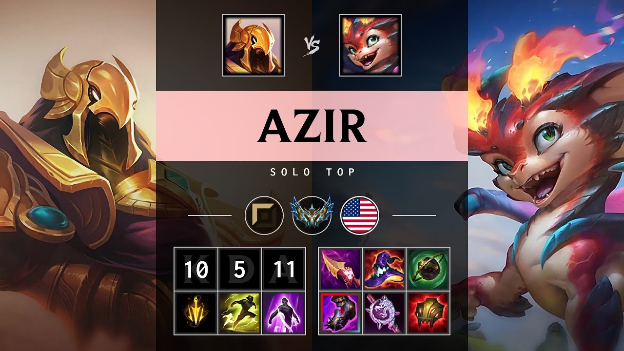 Azir Top vs Smolder - NA Challenger Patch 25.17
