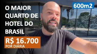 O MAIOR QUARTO DE HOTEL DO BRASIL - CHALE CRYSTAL, UNIQUE GARDEN