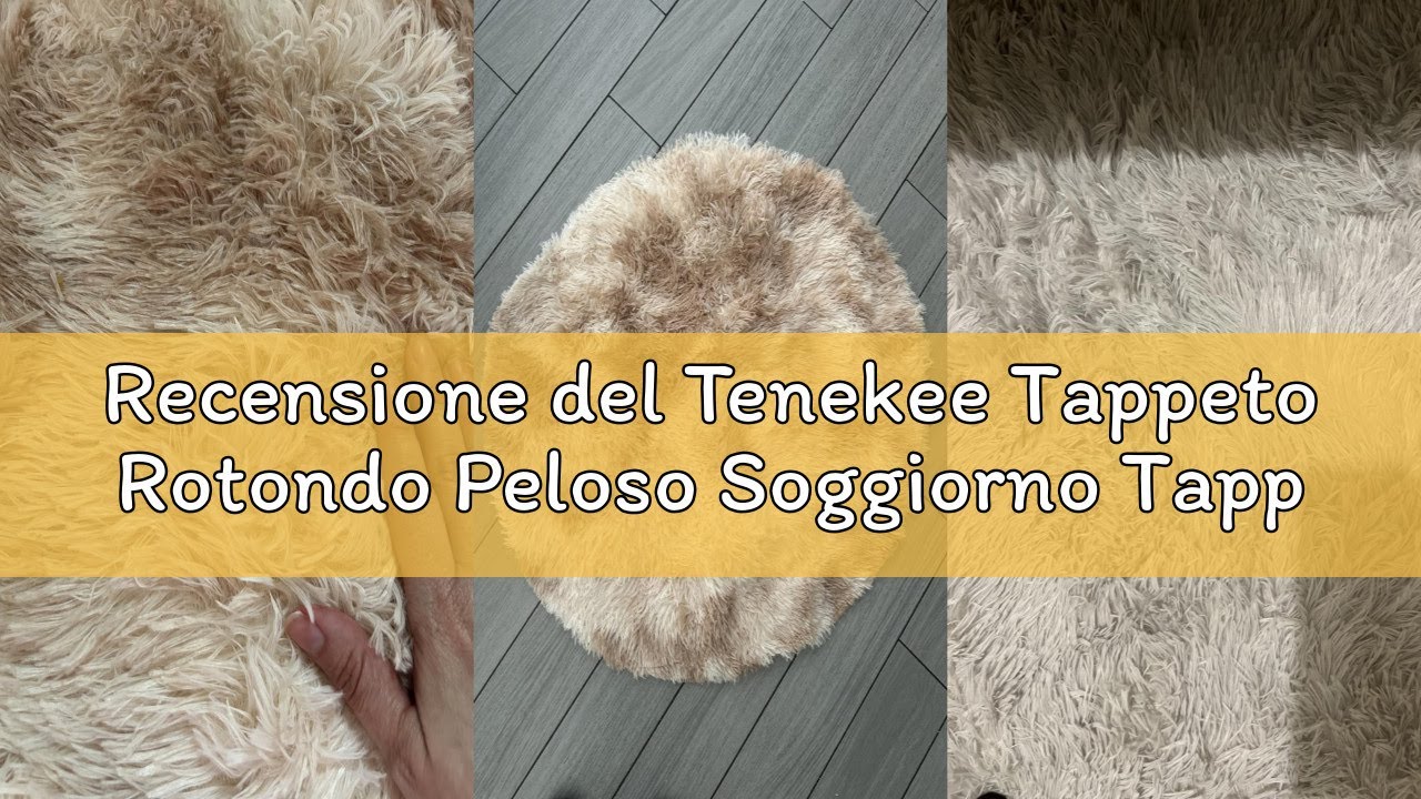 Recensione del Tenekee Tappeto Rotondo Peloso Soggiorno Tappeti Soffici per Grandi Dimensioni Salott
