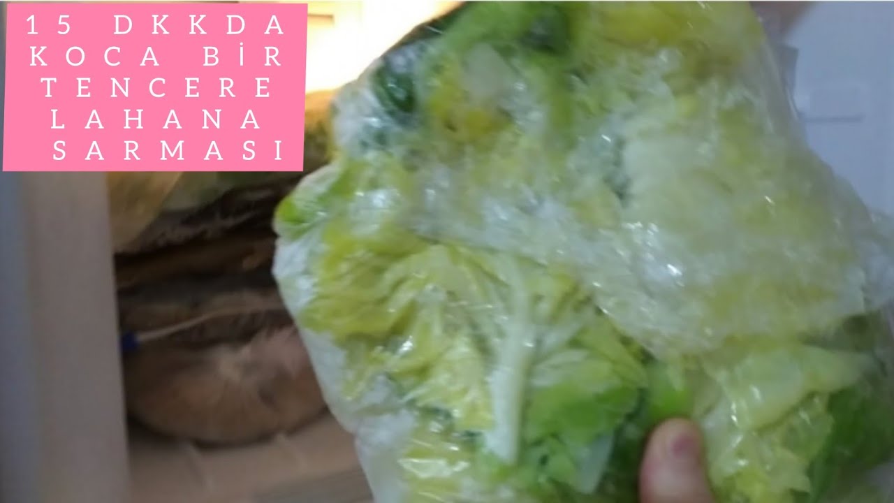 DONDURUCUDA LAHANA NASIL SAKLANIR❓15 DKKDA KOCA BİR TENCERESARMA💯DONDURUCUDAN ÇIKAN LAHANAYİ SARALIM