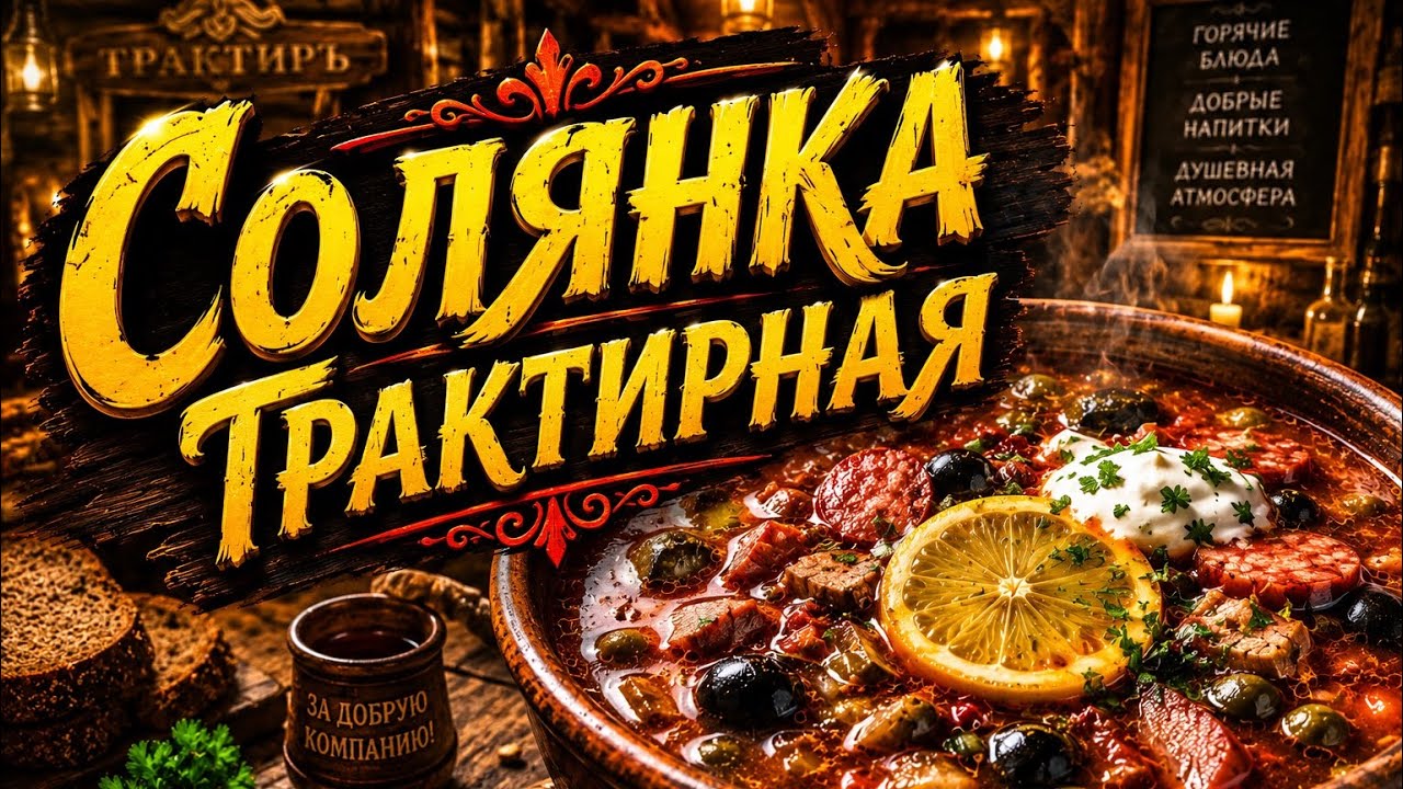 Солянка трактирная! Любимое блюдо трактиров 19 века. Погружение в историю.