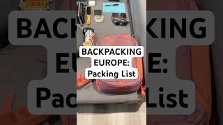 Backpacking Europe—packing list.  Traveling through Europe with an underseat bag #travel #packing