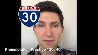 English Pronunciation Practice 30 And 40 - Tyler