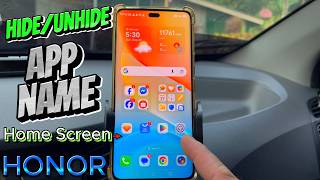 How to Hide or Unhide App Name on Home Screen in HONOR Mobile Phone