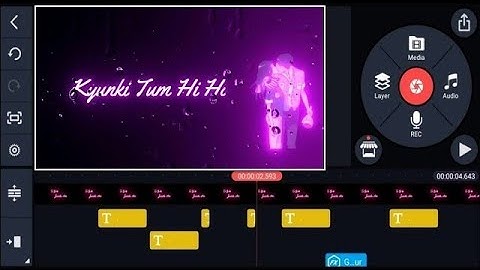 How to Make a Glowing Text Name Animation in Kinemaster